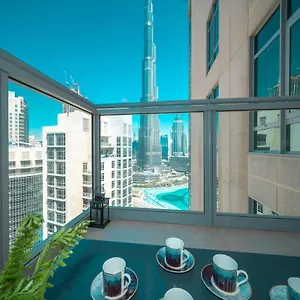 Durrani Homes - Residences Lux Two Bedroom With Burj Khalifa Fountain View شقة دبي